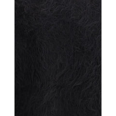 SÉFR Black Alpaca Vicugna Pacos Sweatshirt - L