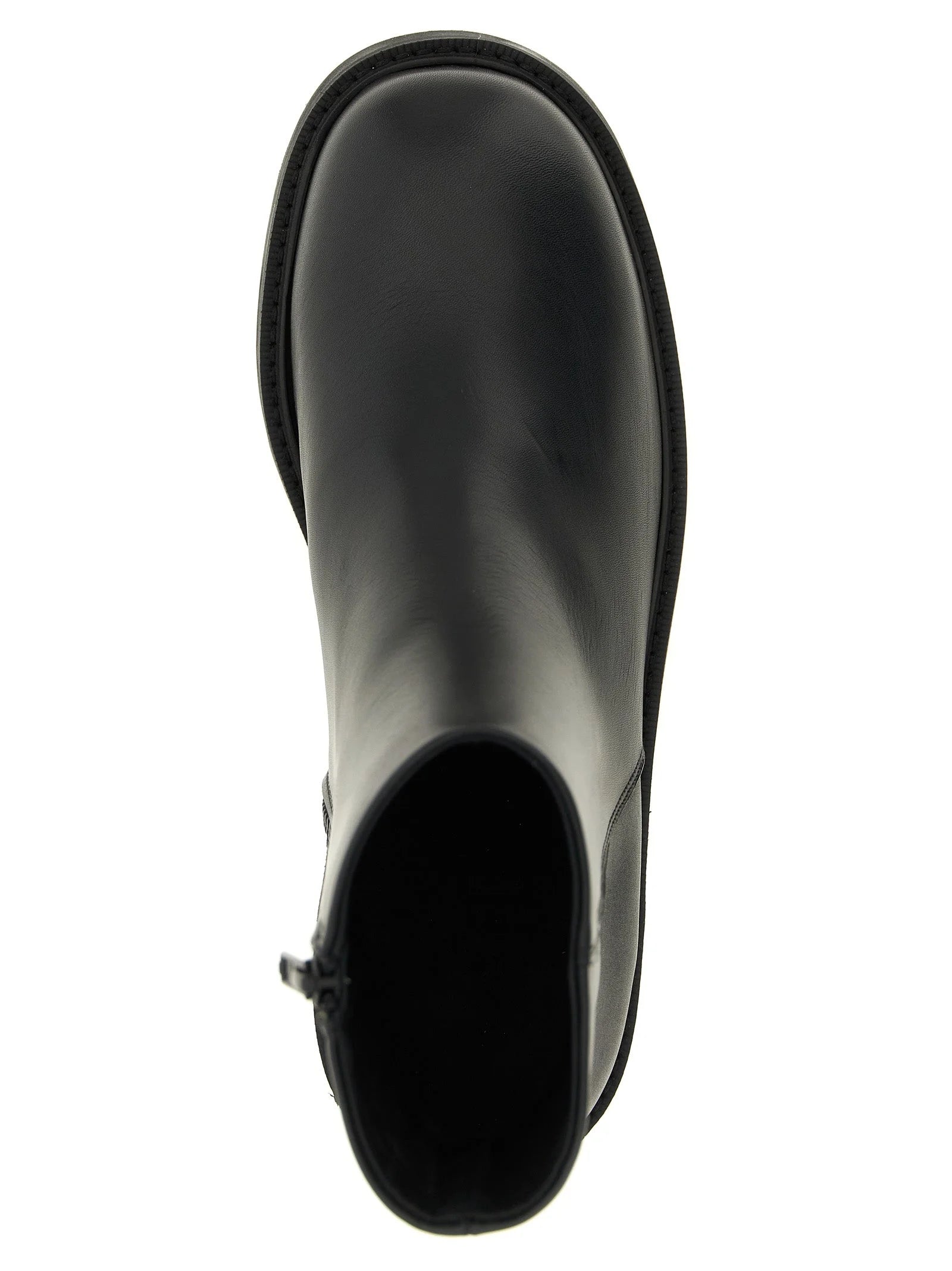 SÉFR Black Calfskin Ankle Boots