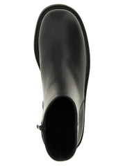 SÉFR Black Calfskin Ankle Boots