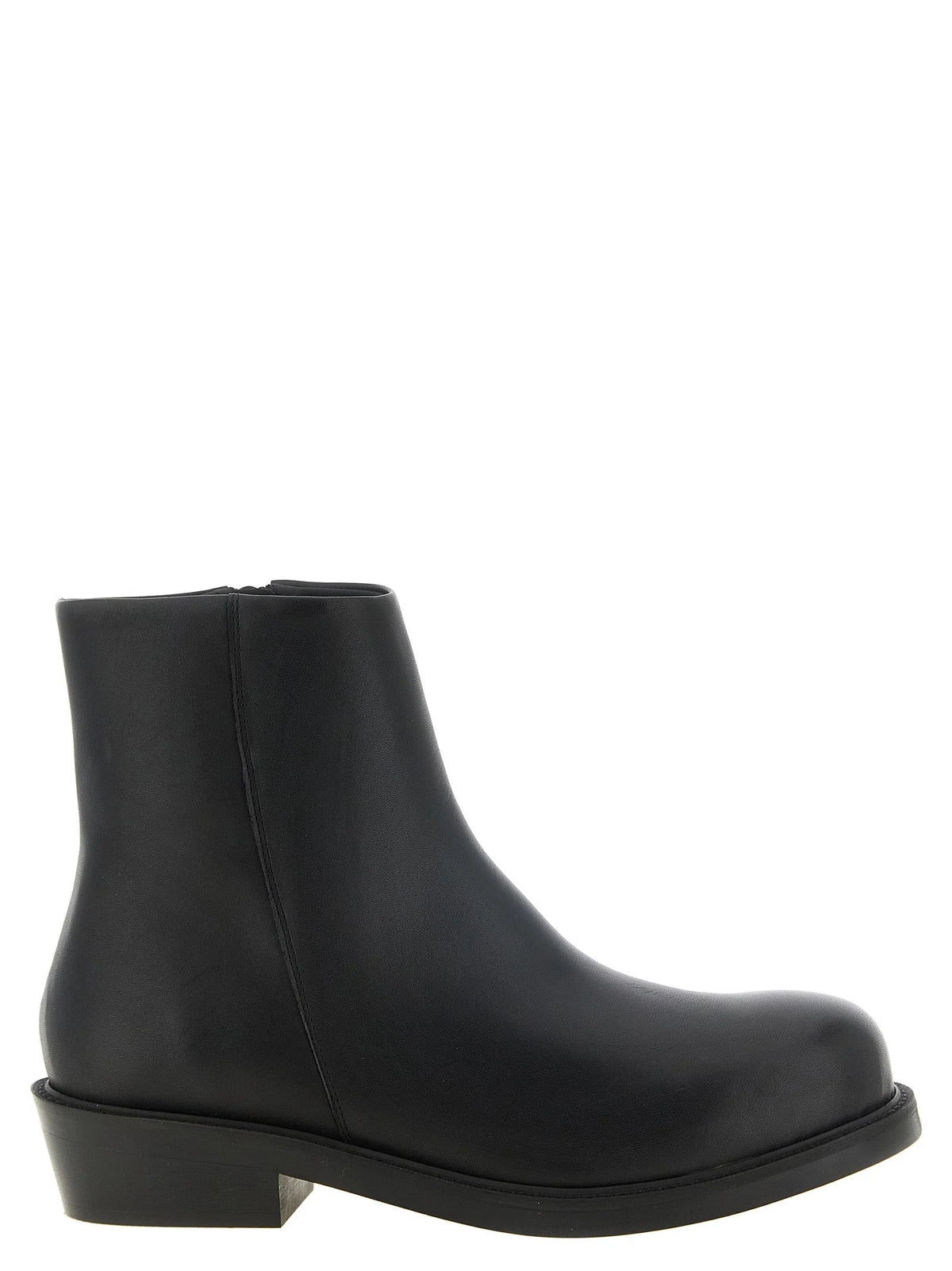 SÉFR Black Calfskin Ankle Boots