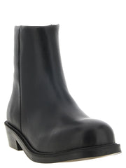 SÉFR Black Calfskin Ankle Boots