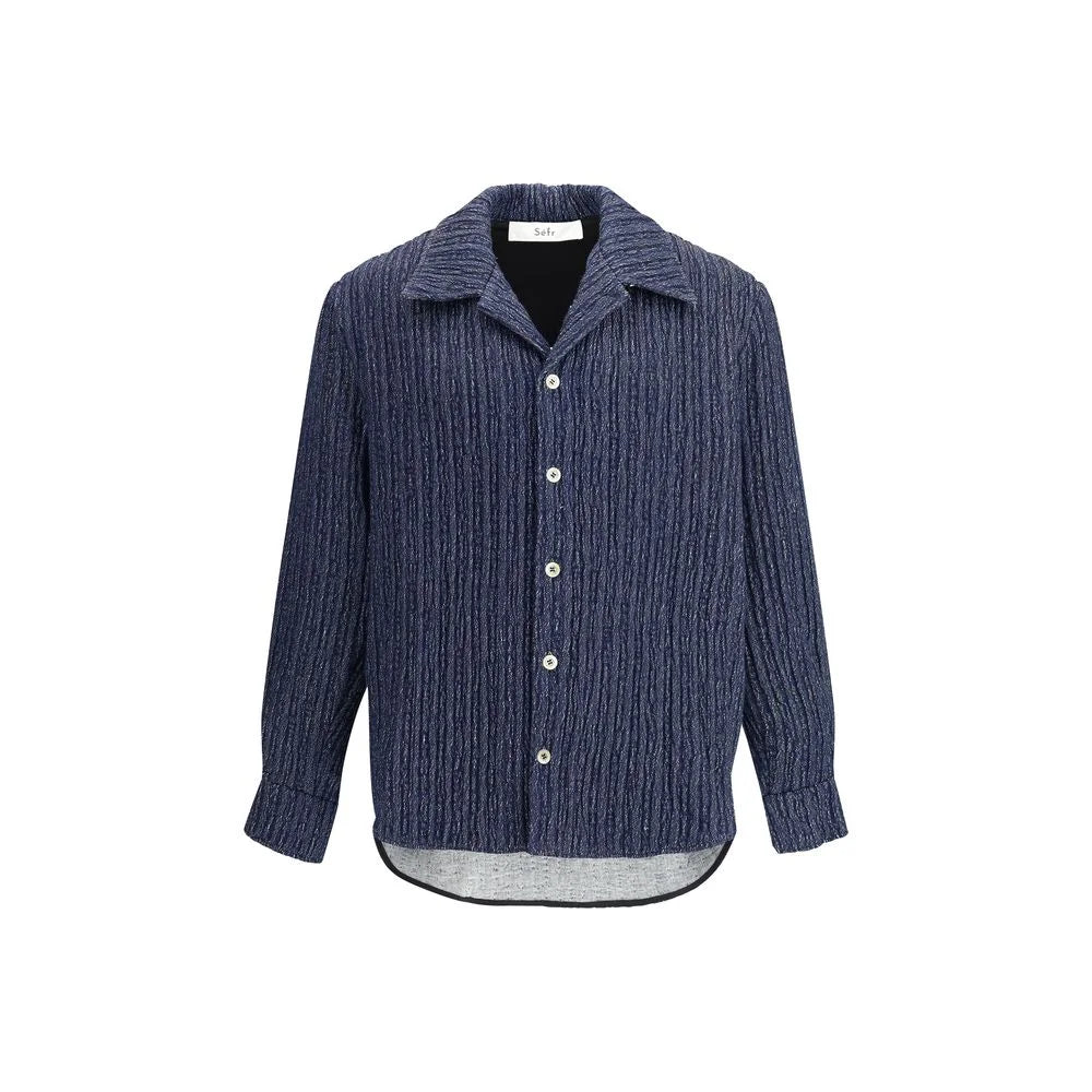 SÉFR Blue Cotton Shirt