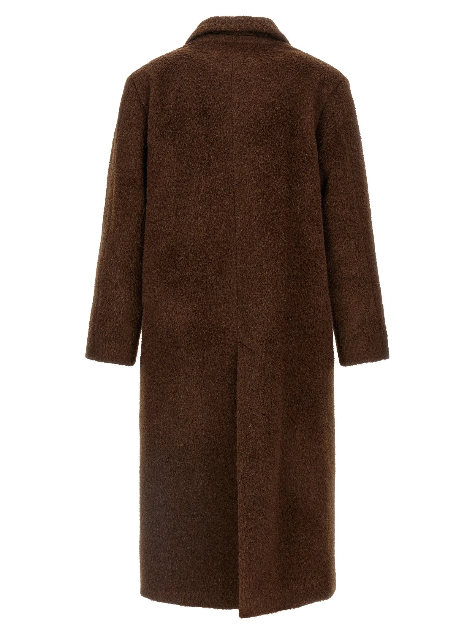 SÉFR Brown Wool Coat - L
