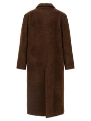 SÉFR Brown Wool Coat - L