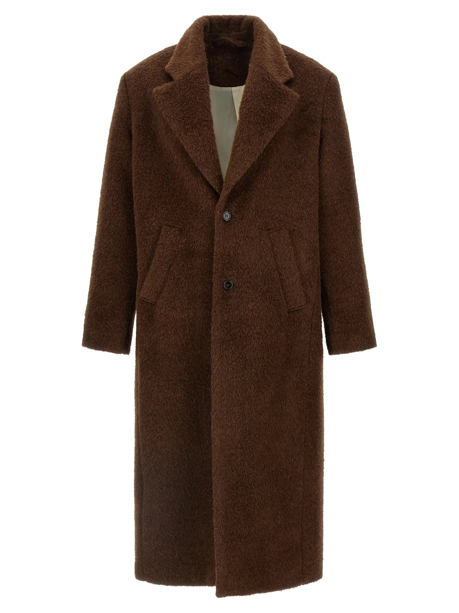 SÉFR Brown Wool Coat - L
