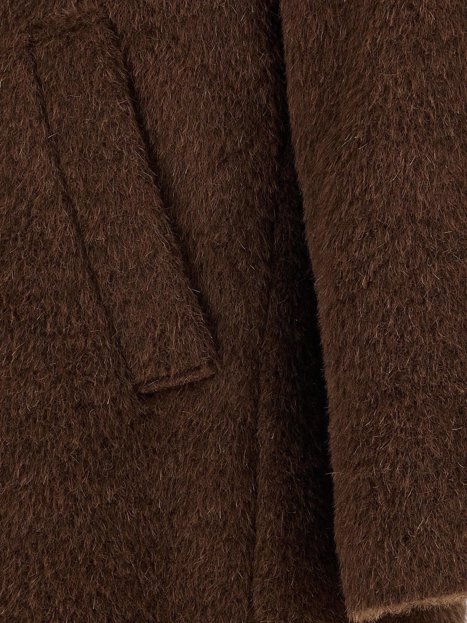 SÉFR Brown Wool Coat - L