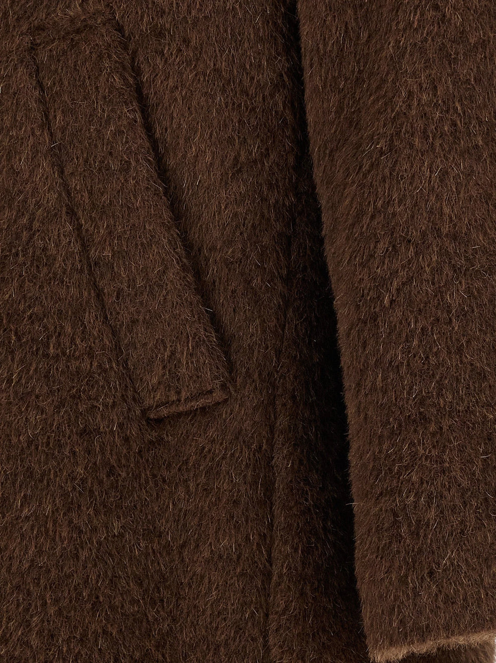SÉFR Brown Wool Coat - L