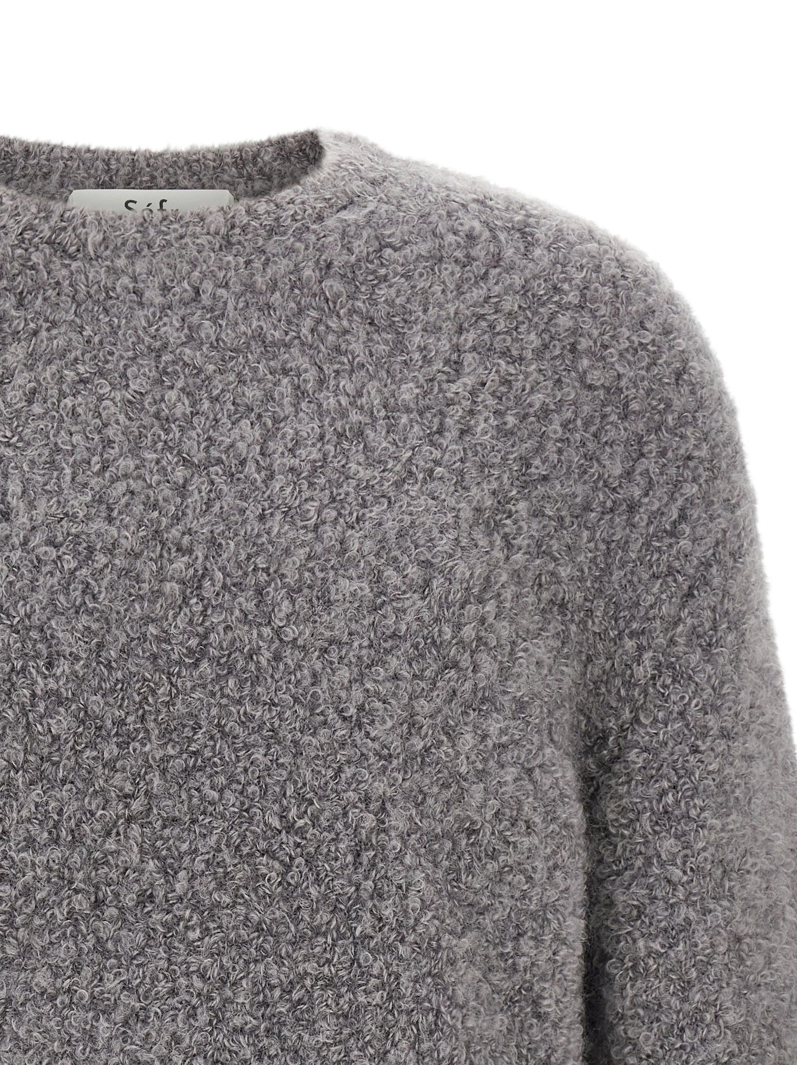 SÉFR Gray Fabric Cardigan