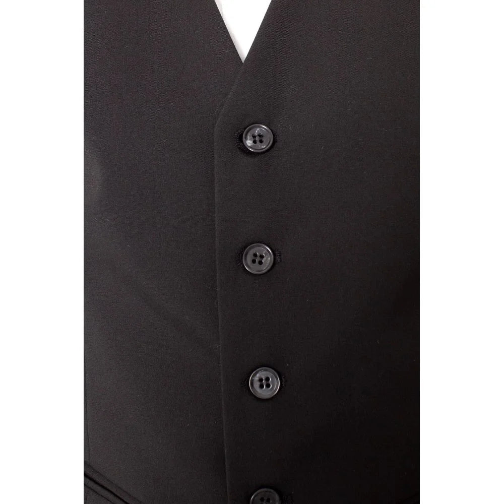 Selected Black Polyester Waistcoat - IT46 | S