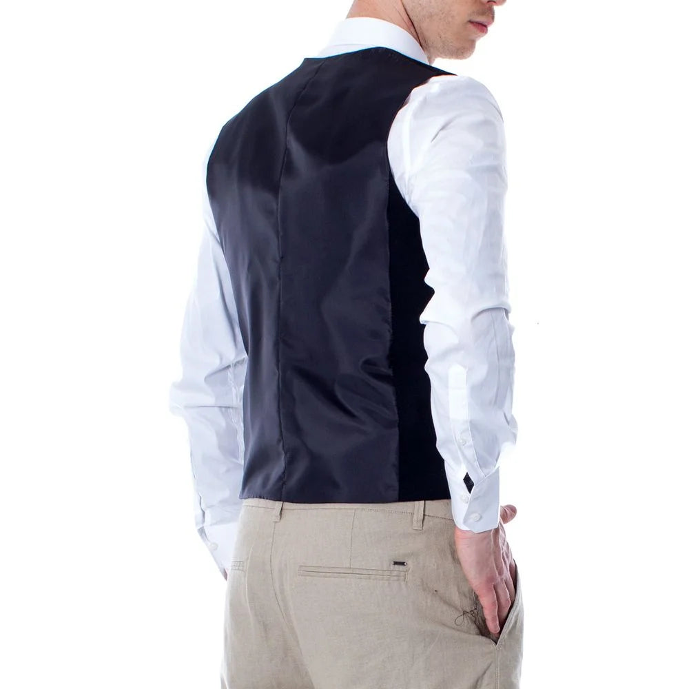 Selected Black Polyester Waistcoat - IT46 | S