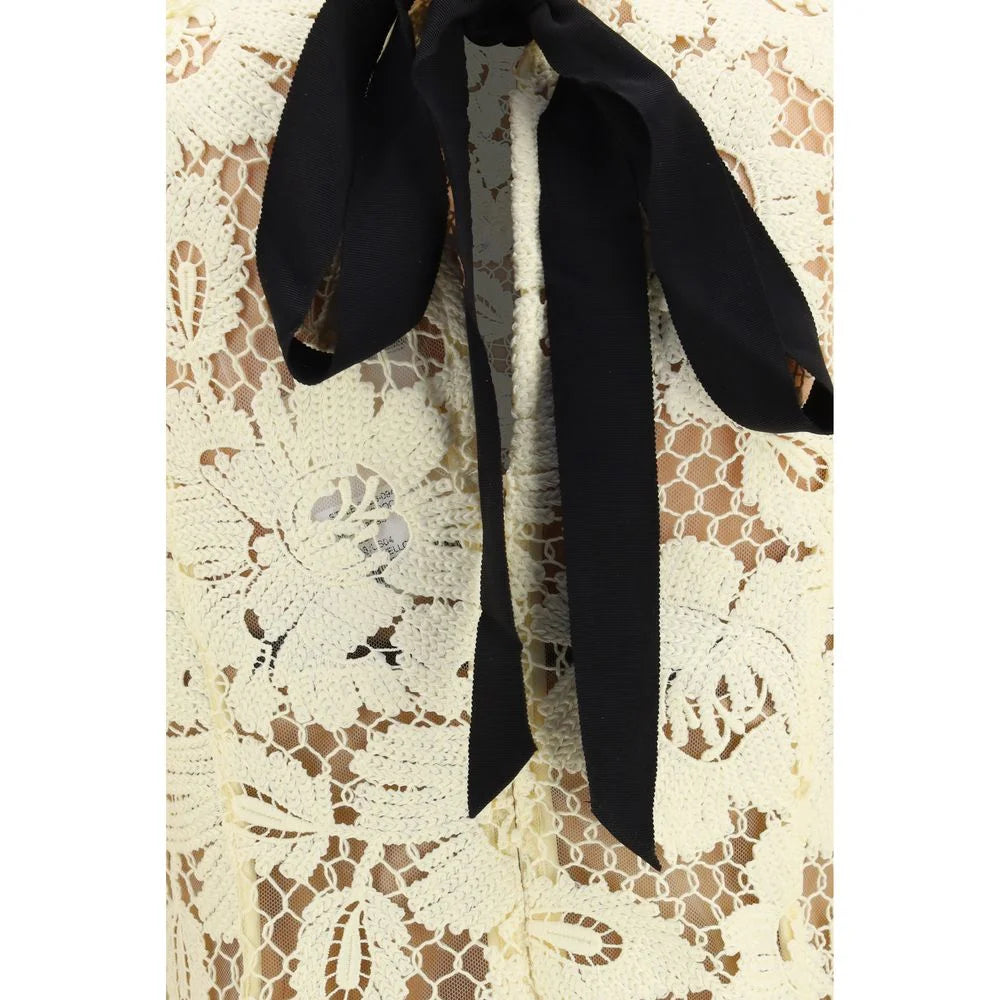 Self-Portrait Bicolor Polyester Casual Dress - 6