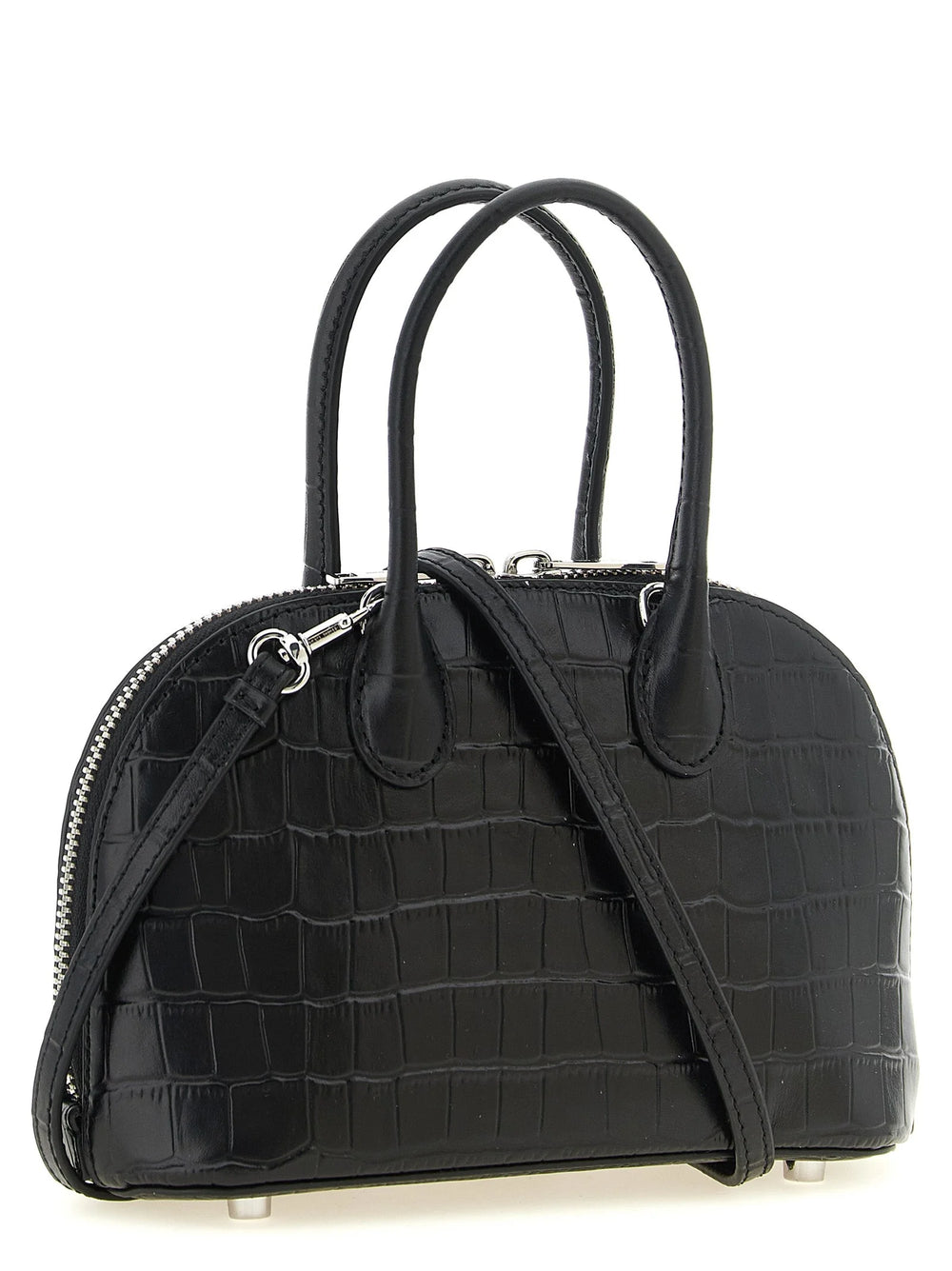 Self-Portrait Black Cowhide Handbag