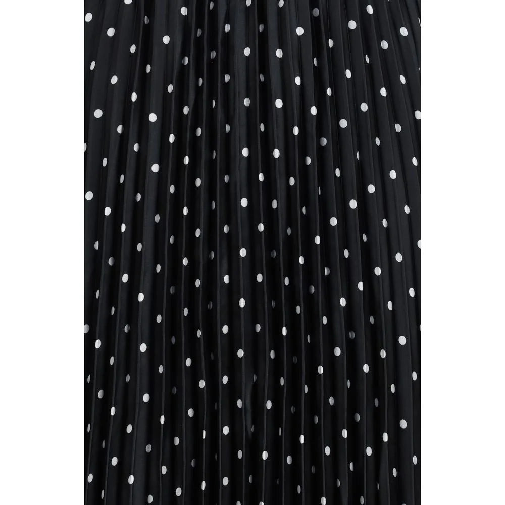 Self-Portrait Black Polyester Casual Dress