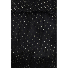 Self-Portrait Black Viscose Top