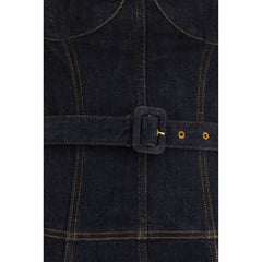 Self-Portrait Blue Cotton Casual Dress