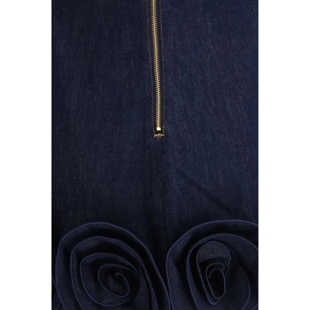 Self-Portrait Blue Cotton Casual Dress