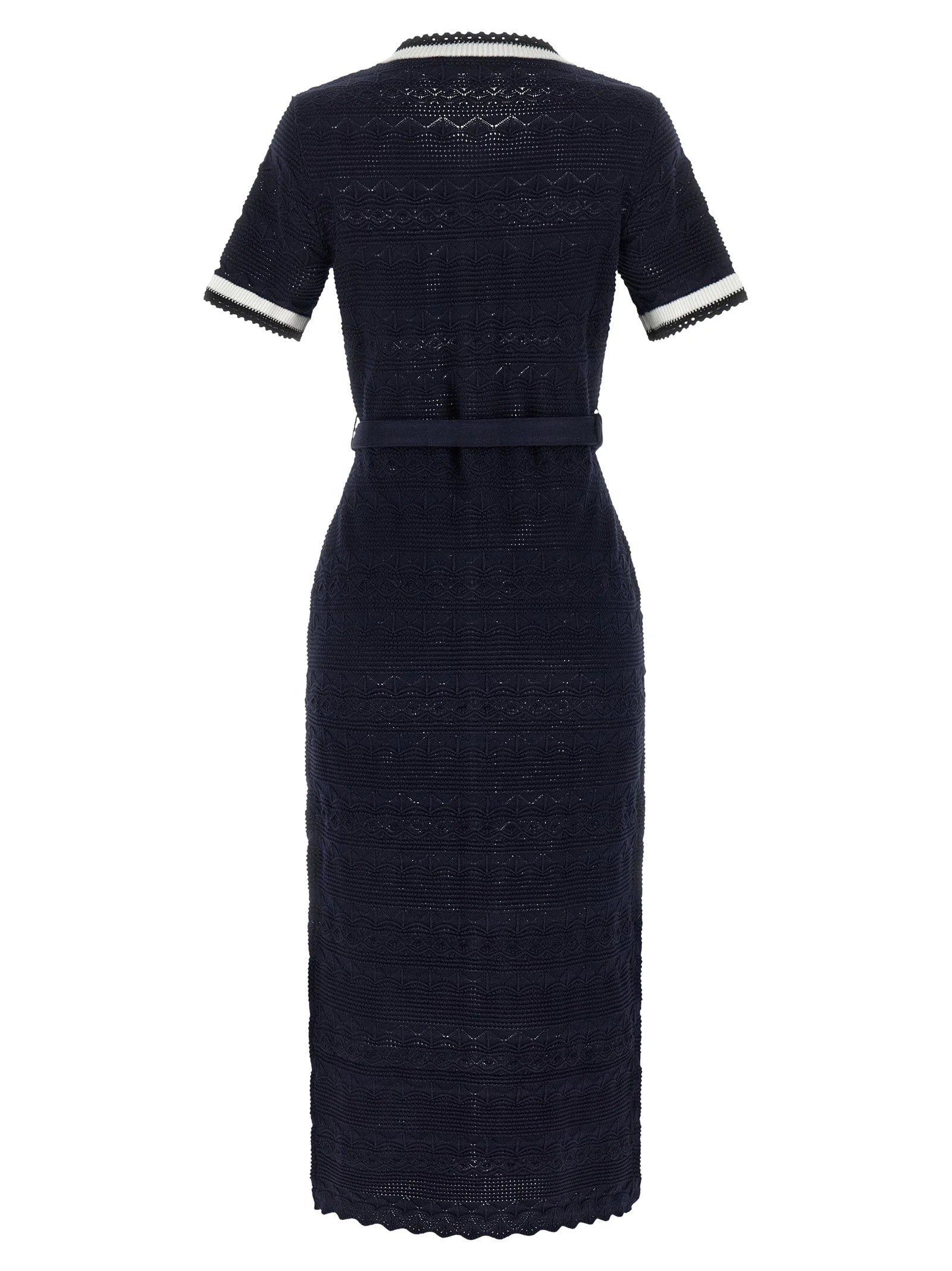 Self-Portrait Blue Cotton Midi Dress - XS