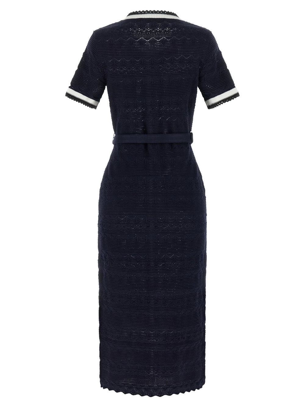 Self-Portrait Blue Cotton Midi Dress - XS