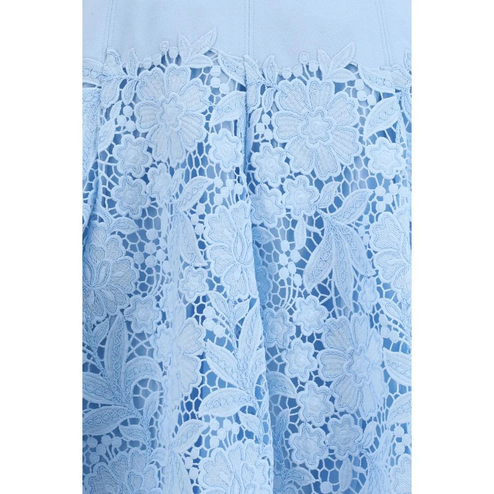 Self-Portrait Blue Polyester Casual Dress - 8