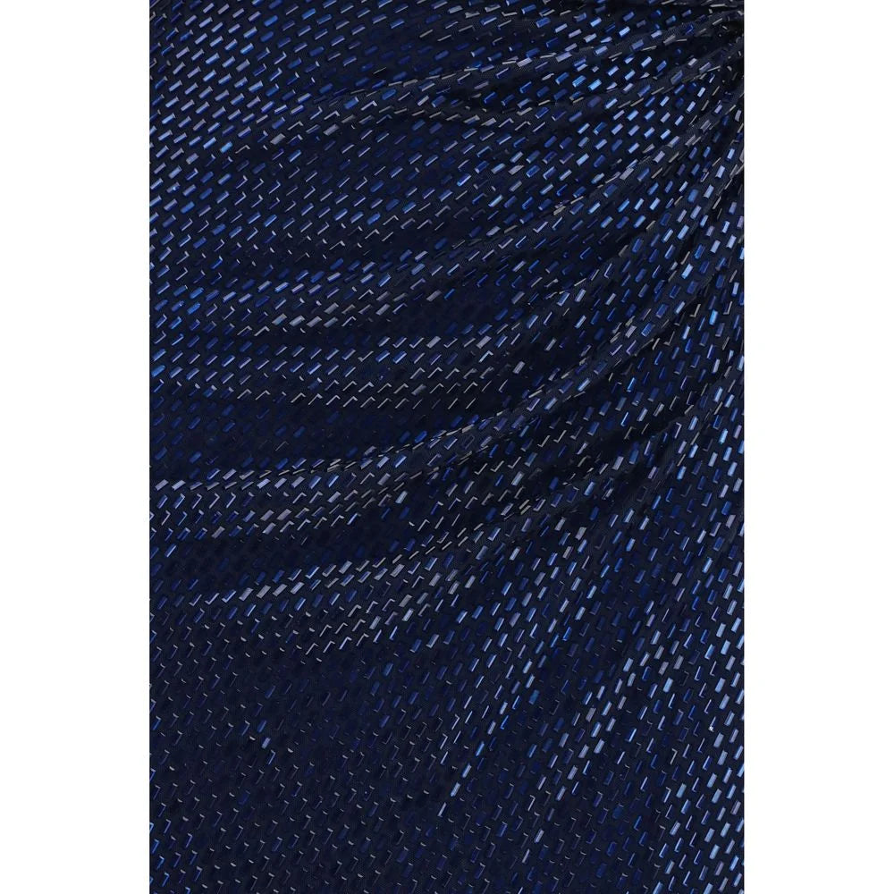Self-Portrait Blue Polyester Cocktail Dress
