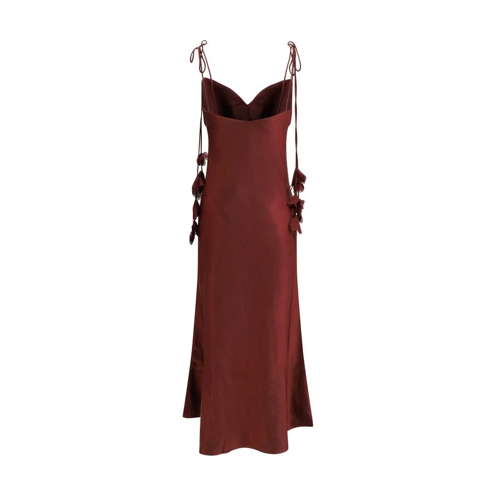 Self-Portrait Bordeaux Polyester Casual Dress