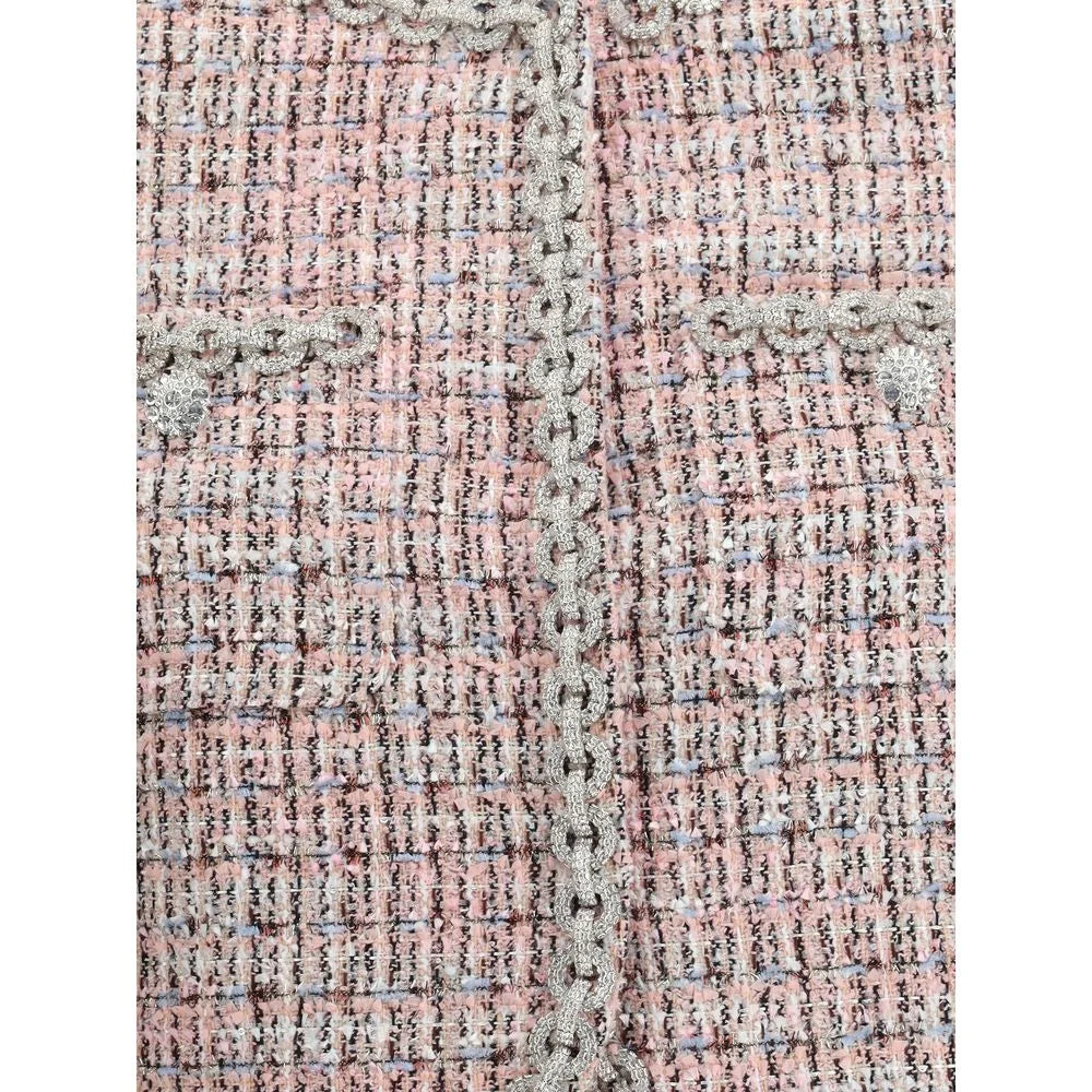 Self-Portrait Bouclé fur cuffed Jacket