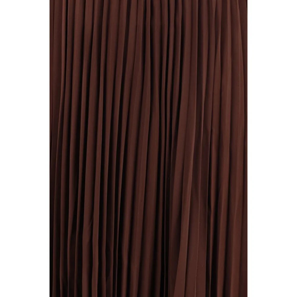Self-Portrait Brown Polyester Casual Dress