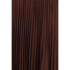 Self-Portrait Brown Polyester Casual Dress