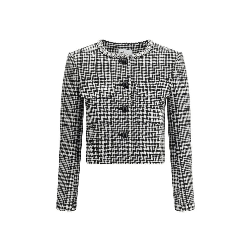 Self-Portrait Check Blazer