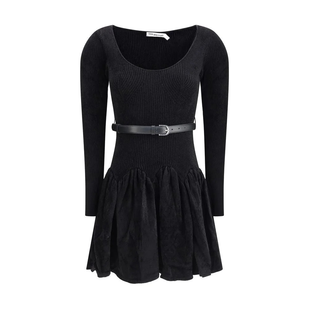 Self-Portrait Chenille knit Dress - M - Dresses