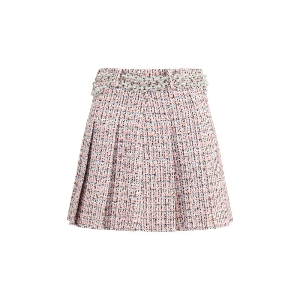 Self-Portrait Crystal Belted Miniskirt - 8