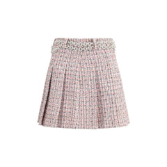 Self-Portrait Crystal Belted Miniskirt - Skirts