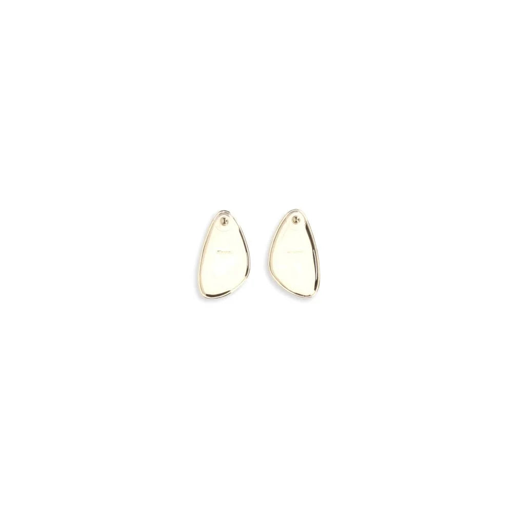 Self-Portrait Gold Brass Earrings - One Size