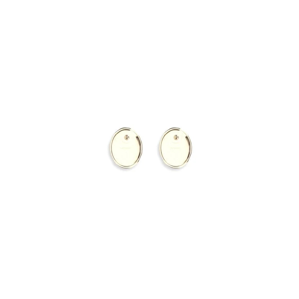 Self-Portrait Gold Brass Earrings - One Size