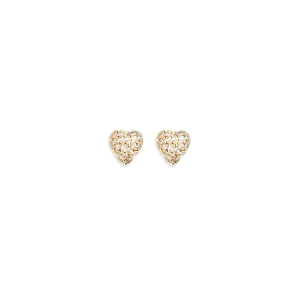 Self-Portrait Gold Brass Earrings - One Size