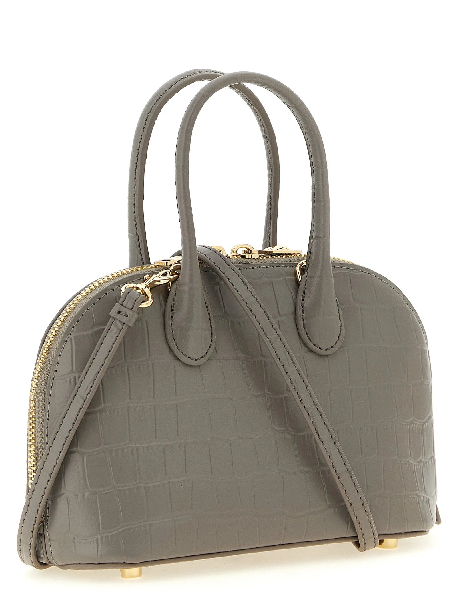 Self-Portrait Gray Cowhide Handbag