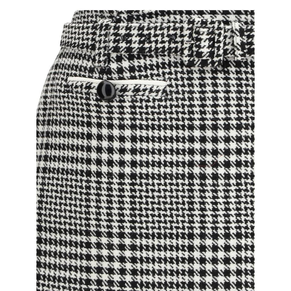 Self-Portrait Houndstooth wool Pants-skirt - 10