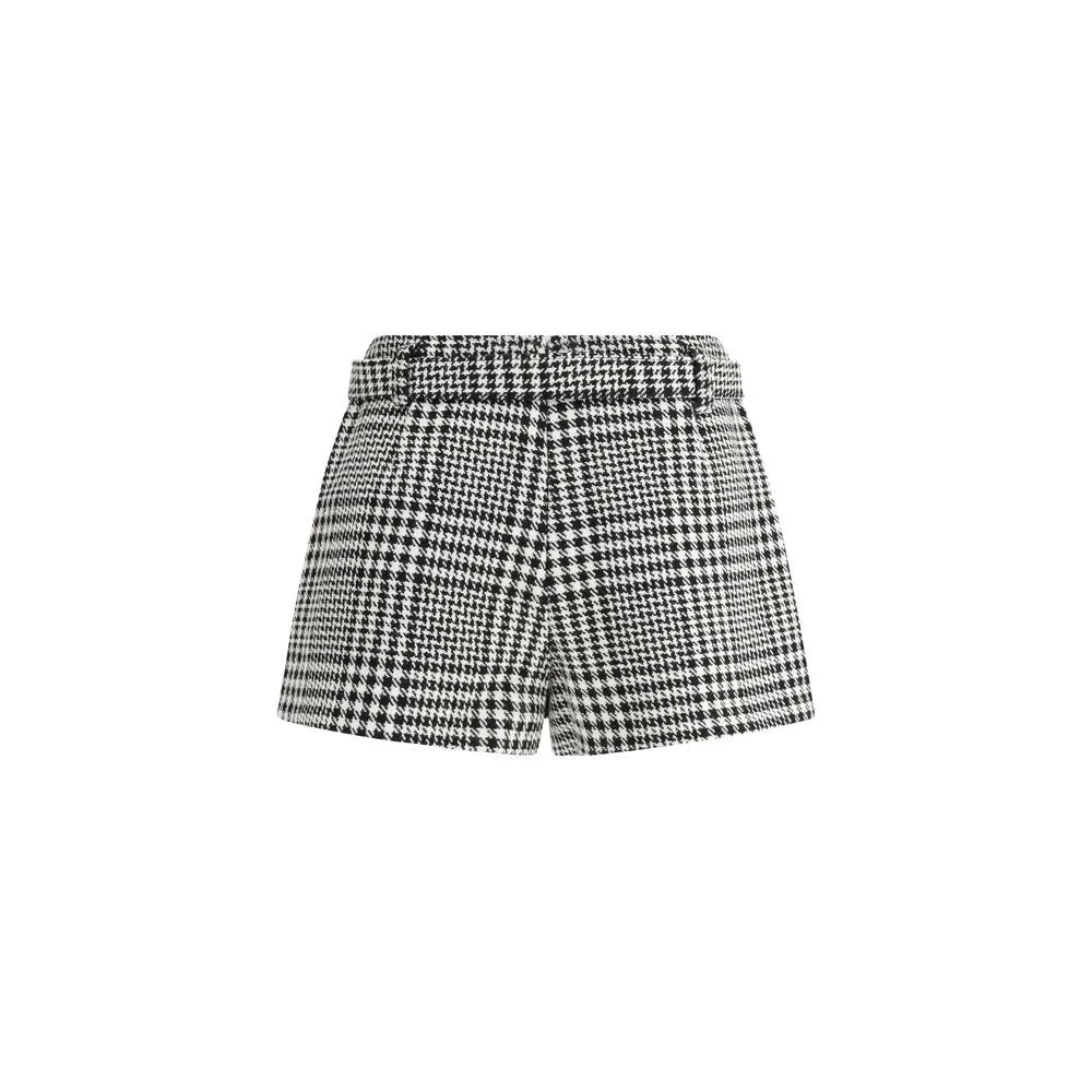 Self-Portrait Houndstooth wool Pants-skirt - 10