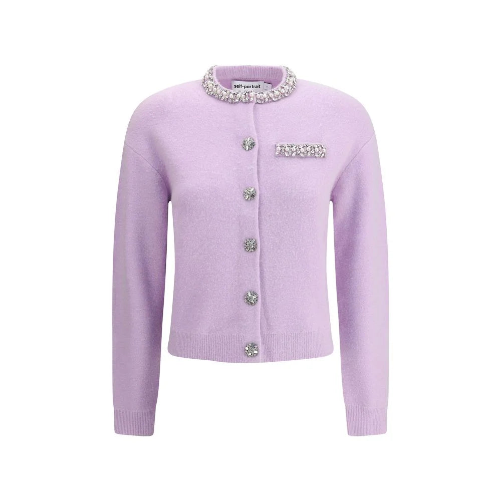 Self-Portrait Jeweled Cardigan - XS - Cardigans