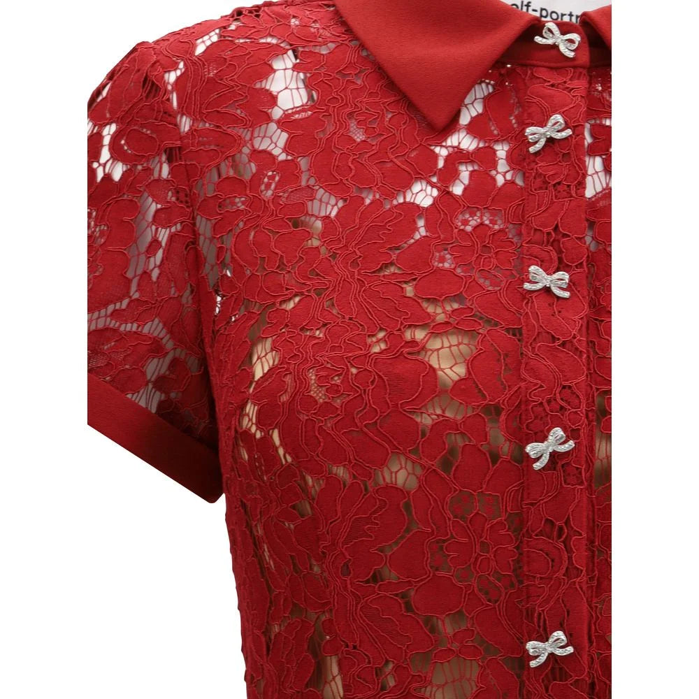 Self-Portrait Lace midi Dress - 6 - Dresses