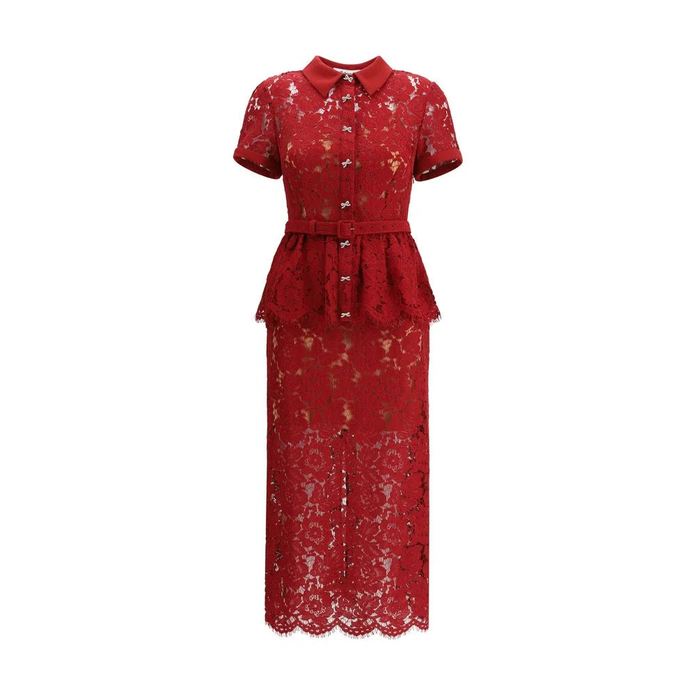 Self-Portrait Lace midi Dress - 6 - Dresses