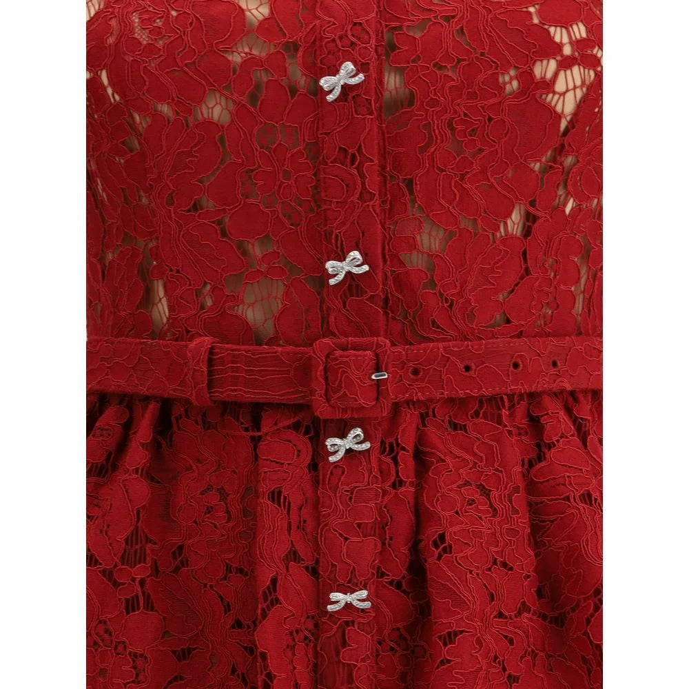 Self-Portrait Lace midi Dress - 6 - Dresses