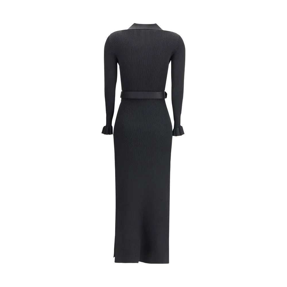 Self-Portrait Long ribbed Dress