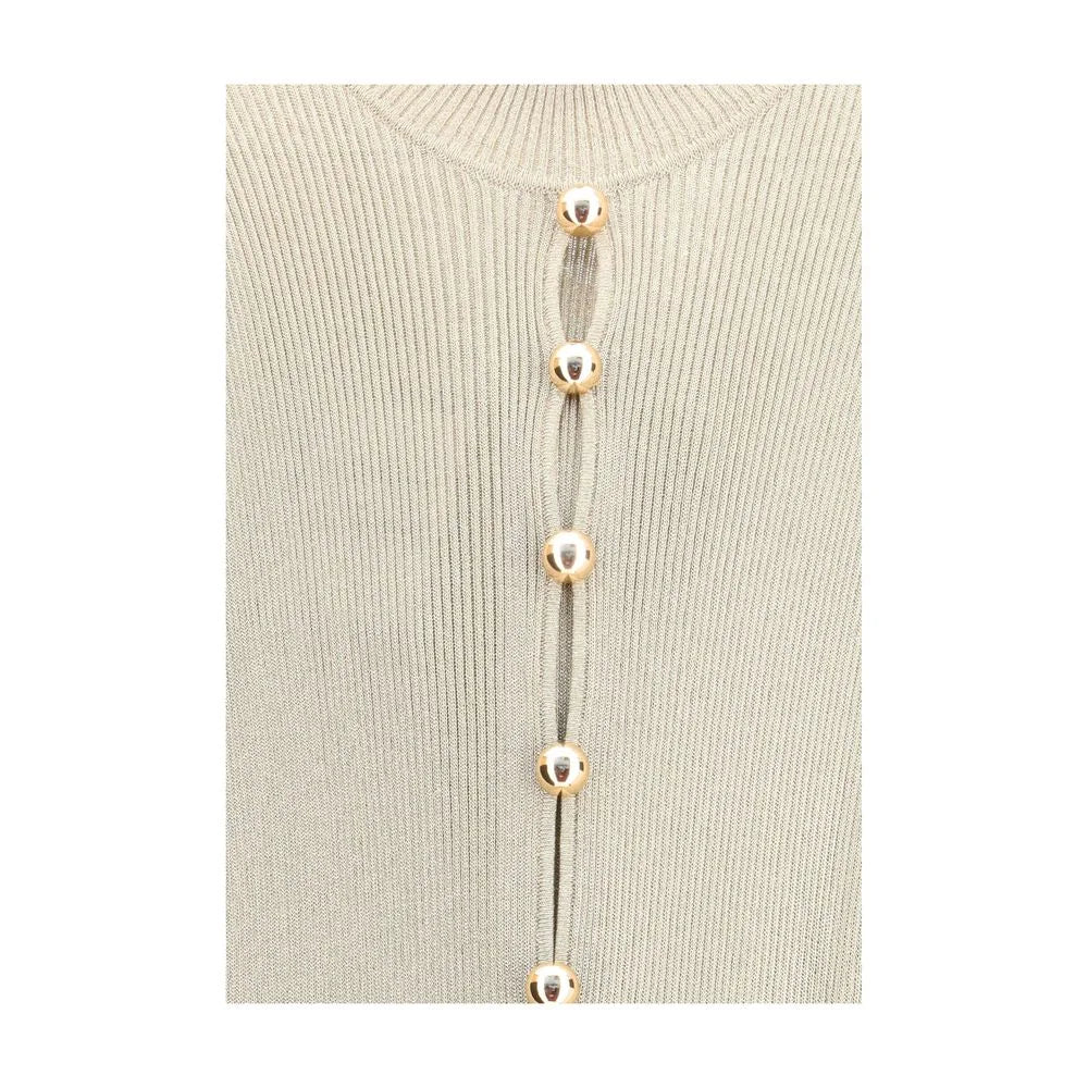 Self-Portrait Lurex knit long Dress - S - Dresses