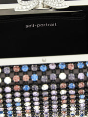 Self-Portrait Multifarvet polyester clutch