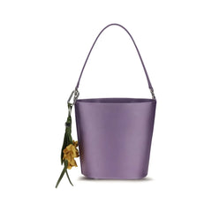 Self-Portrait Purple Polyester Backet Bag
