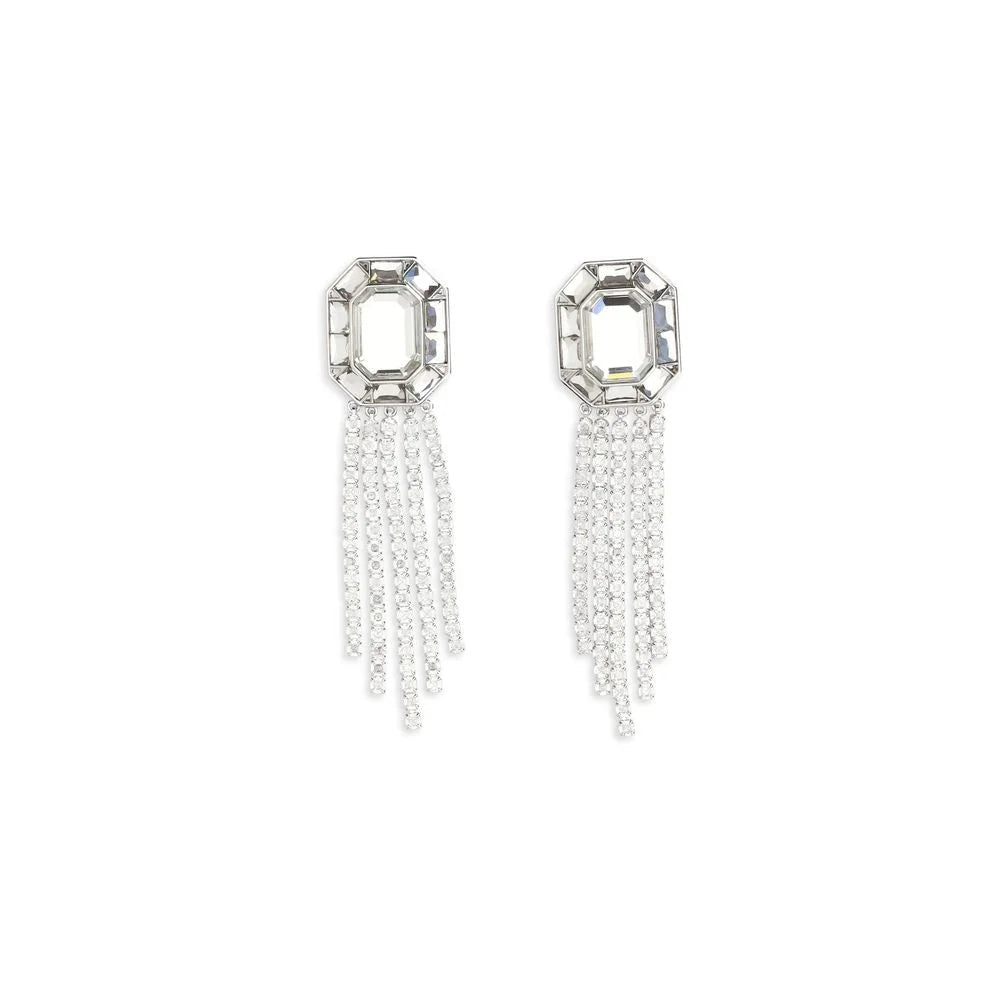 Self-Portrait Silver Brass Earrings - One Size