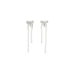 Self-Portrait Silver Brass Earrings - One Size