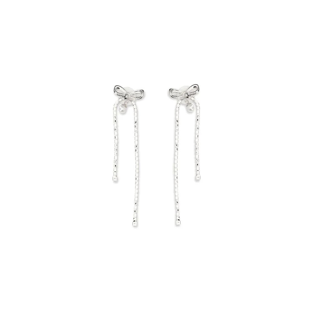 Self-Portrait Silver Brass Earrings - One Size
