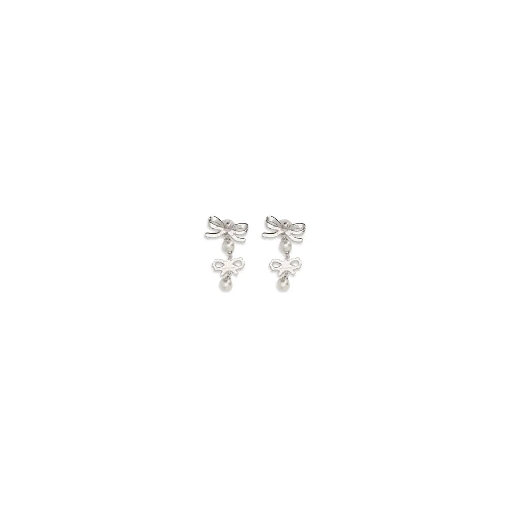 Self-Portrait Silver Brass Earrings - One Size
